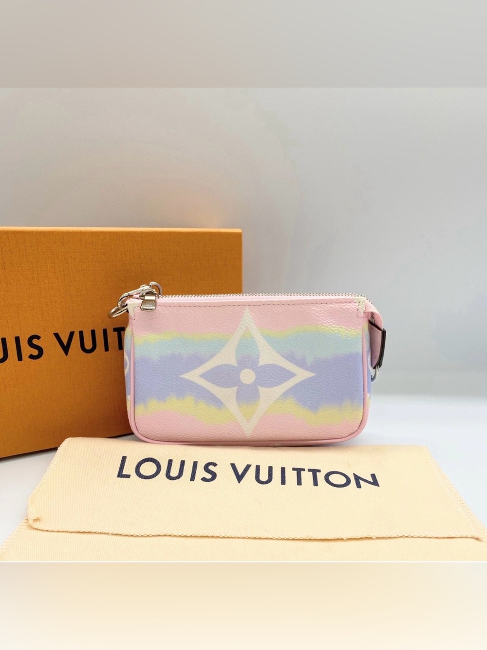 Louis Vuitton Escale Mini Pastel Monogram Canvas Canvas Pochette Accessories
